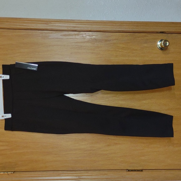Daisy Fuentes English Heritage brown Medium pockets polyester leggings pants NEW - Picture 1 of 9